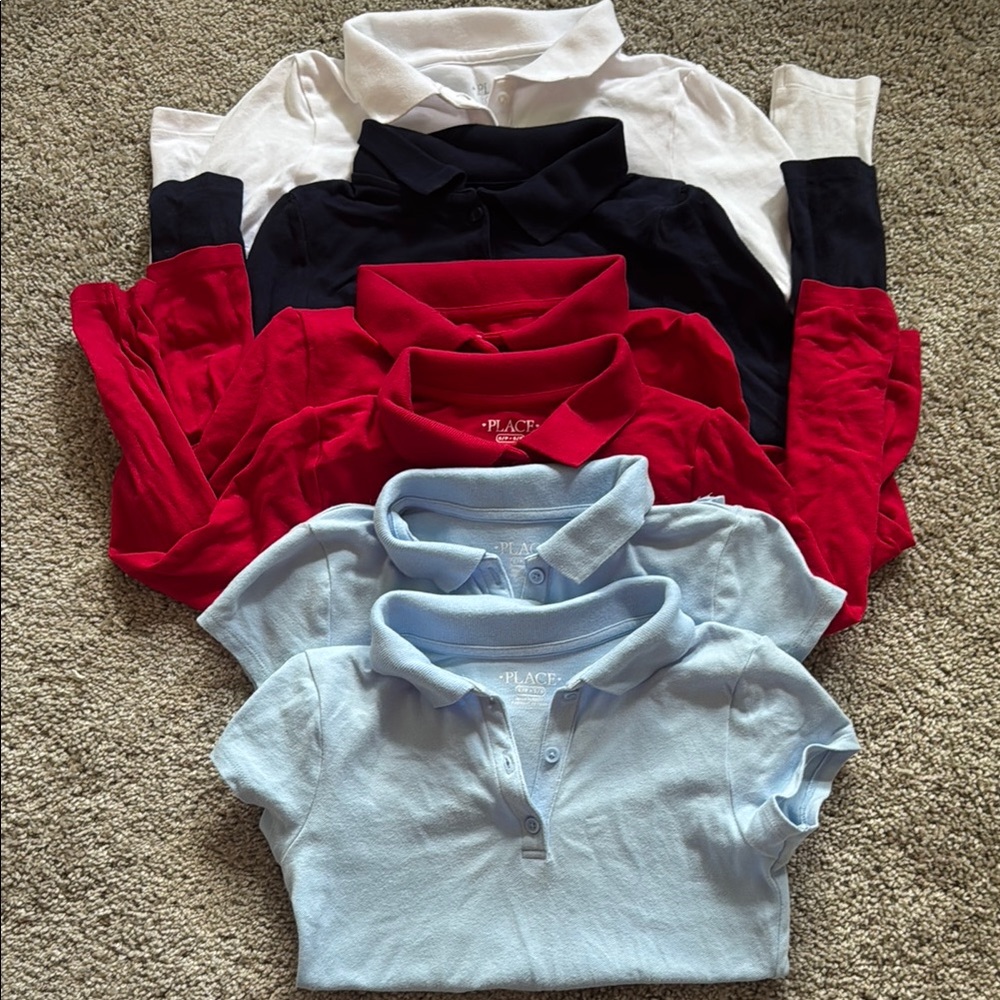 Girls polo uniform shirts